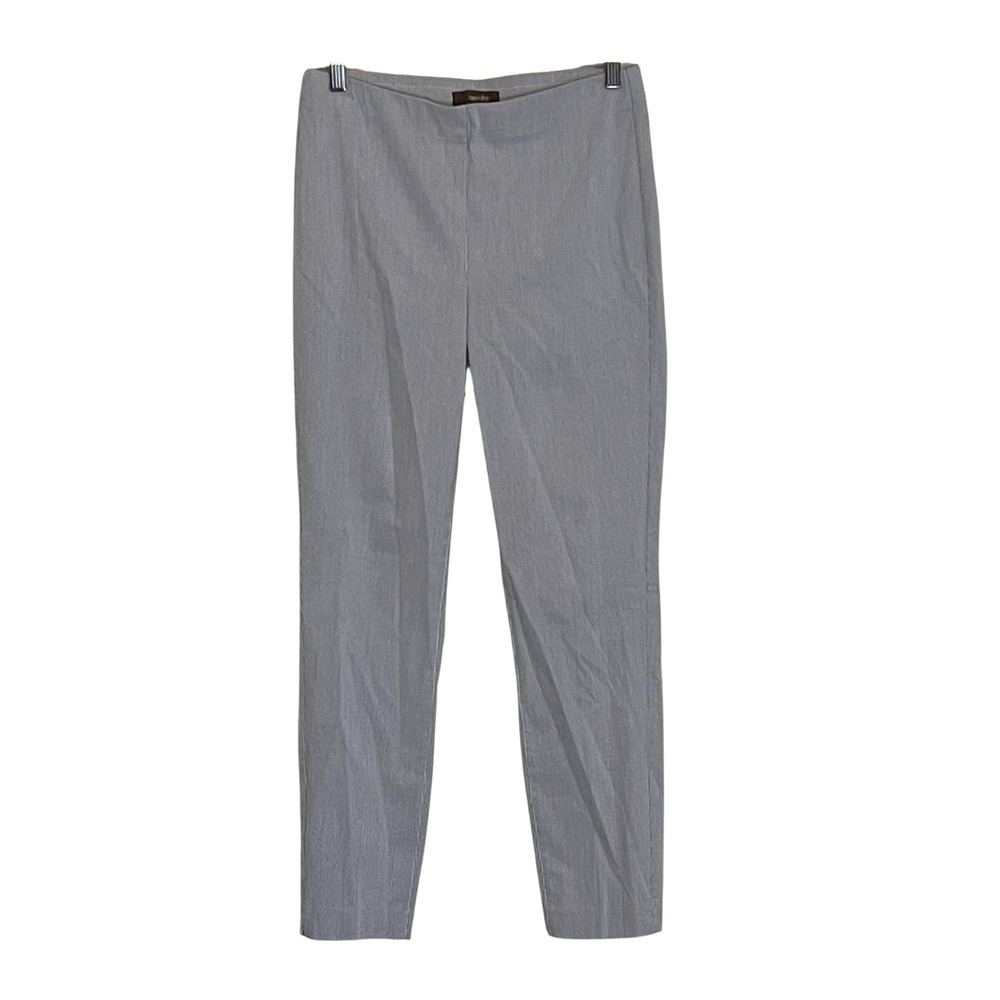 Crosby by Mollie Burch Womens Blue White Micro Stripe Slim Ankle Pants High Rise